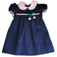 Navy Blue Corduroy Cherries Girl's Float Dress