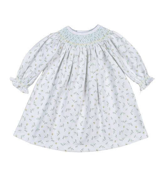 Mia Floral Smocked Bishop Dress