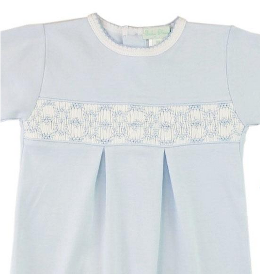 Boy Smocked Blue Daygown