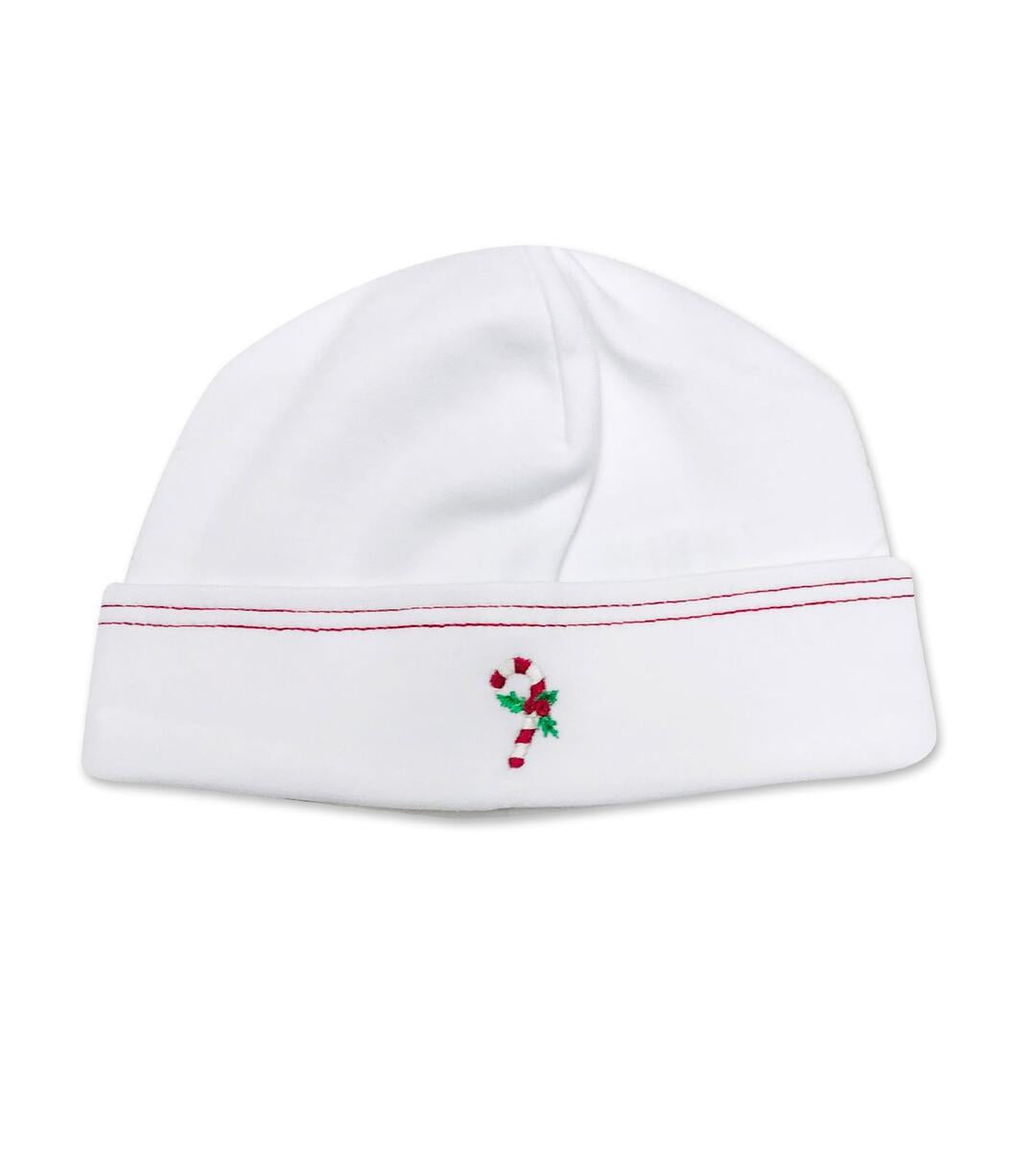 Boy Candy Cane Hat with Double Stitch