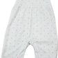 Pink Flower Print Knit Overall & Onesie Set