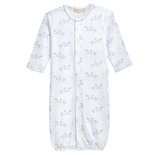 Printed Converter Gown, Tiny Stork