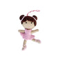 Ornament, Ballerina Felt Wool - Brown Hair Light Skin