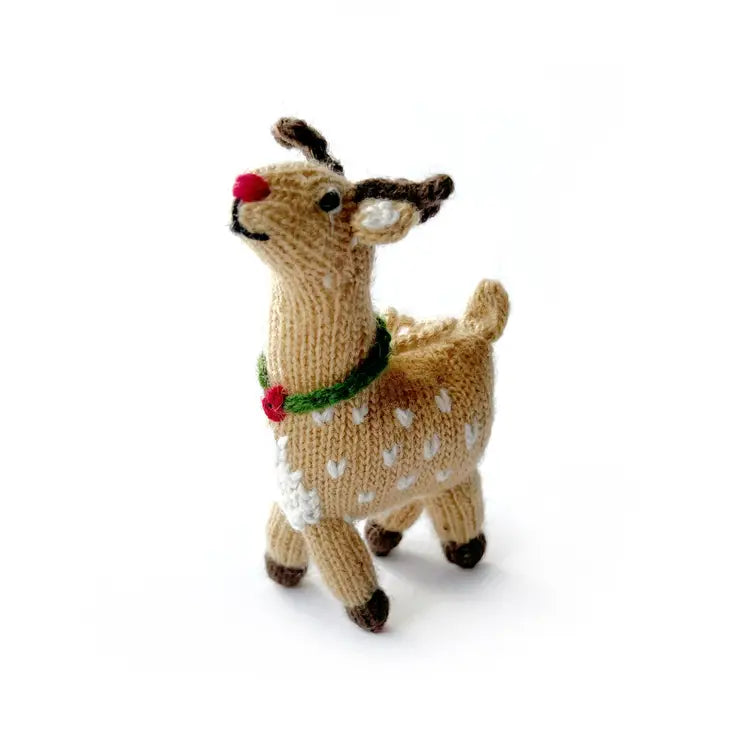 Ornament, Reindeer Premium Knit Wool