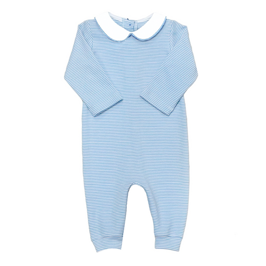 Oliver Bubble, Light Blue Bitty Stripe Knit