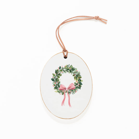 Ornament, Pink Wreath