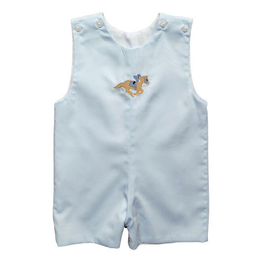 Boy's Derby Horse Embroidered Shortall