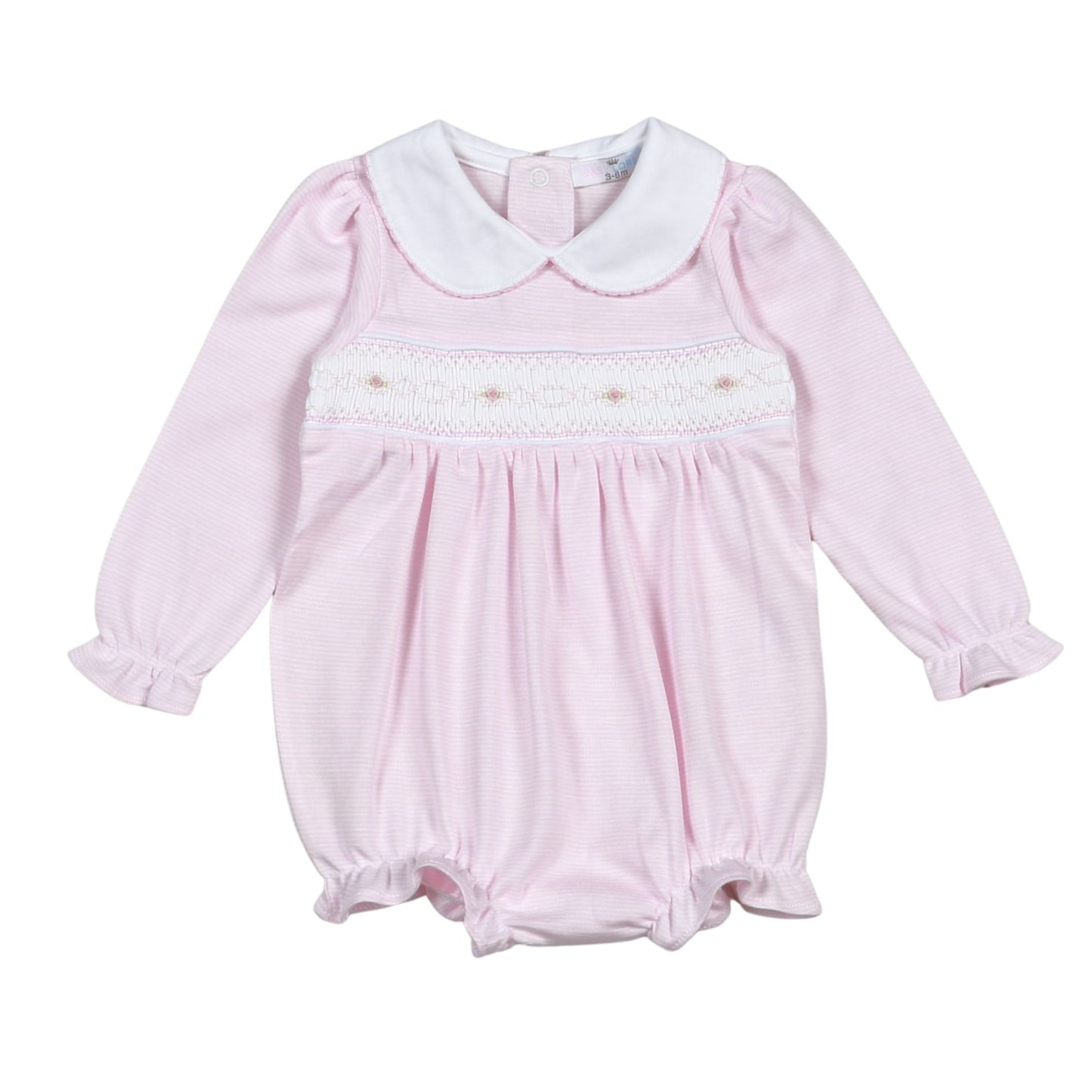 Long Sleeve Sally Pink Stripe Bubble