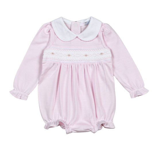 Long Sleeve Sally Pink Stripe Bubble