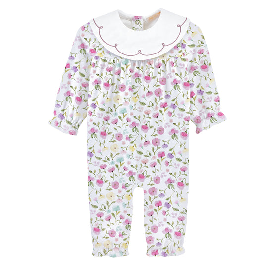 Printed Playsuit, Pastel Blooms
