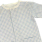 Gingham Hunny Pima Footie, Blue