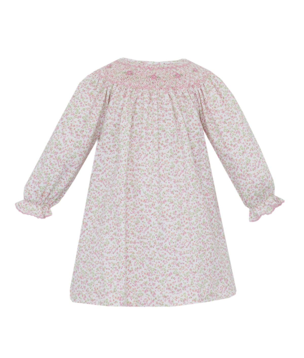 Floral patterned dress on a white background