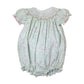 Pink Flowers Bishop Smocked Bentley Bubble