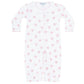 Pink Heart Print Converter Gown