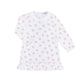 Pink Heart Print Long Sleeve Playtime Dress