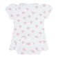 Pink Heart Print Onesie Dress