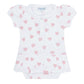 Pink Heart Print Onesie Dress