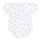 Pink Heart Print Smocked Bubble