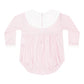Pink long-sleeve top on a white background