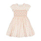 Poppy Pink Floral Short Sleeve Smocked Dress