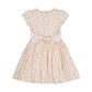 Poppy Pink Floral Short Sleeve Smocked Dress