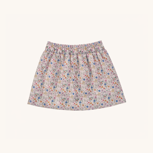 Floral patterned skirt on a white background