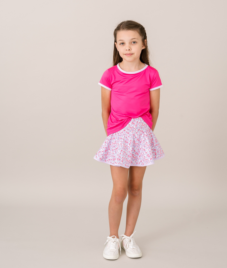 Quinn Skort - Flower Power Floral, Petal Purple