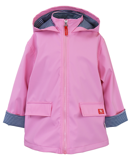 Zipper Raincoat, Parfait Pink