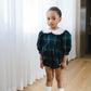 Navy Tartan Bubble Romper