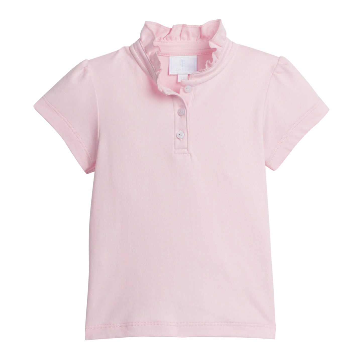 Girl's Short Sleeve Hastings Polo, Light Pink