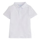 Short Sleeve Solid Polo Shirt, White