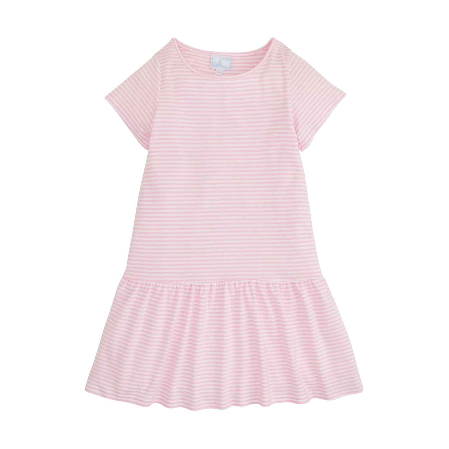 Kari T-Shirt Dress, Light Pink Stripe