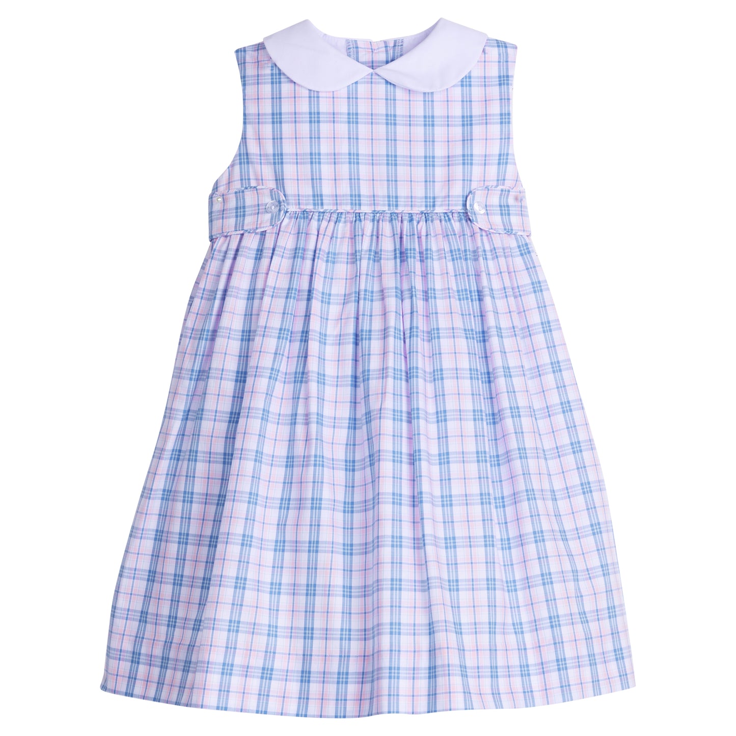 Button Tab Nantucket Dress, Albany Plaid