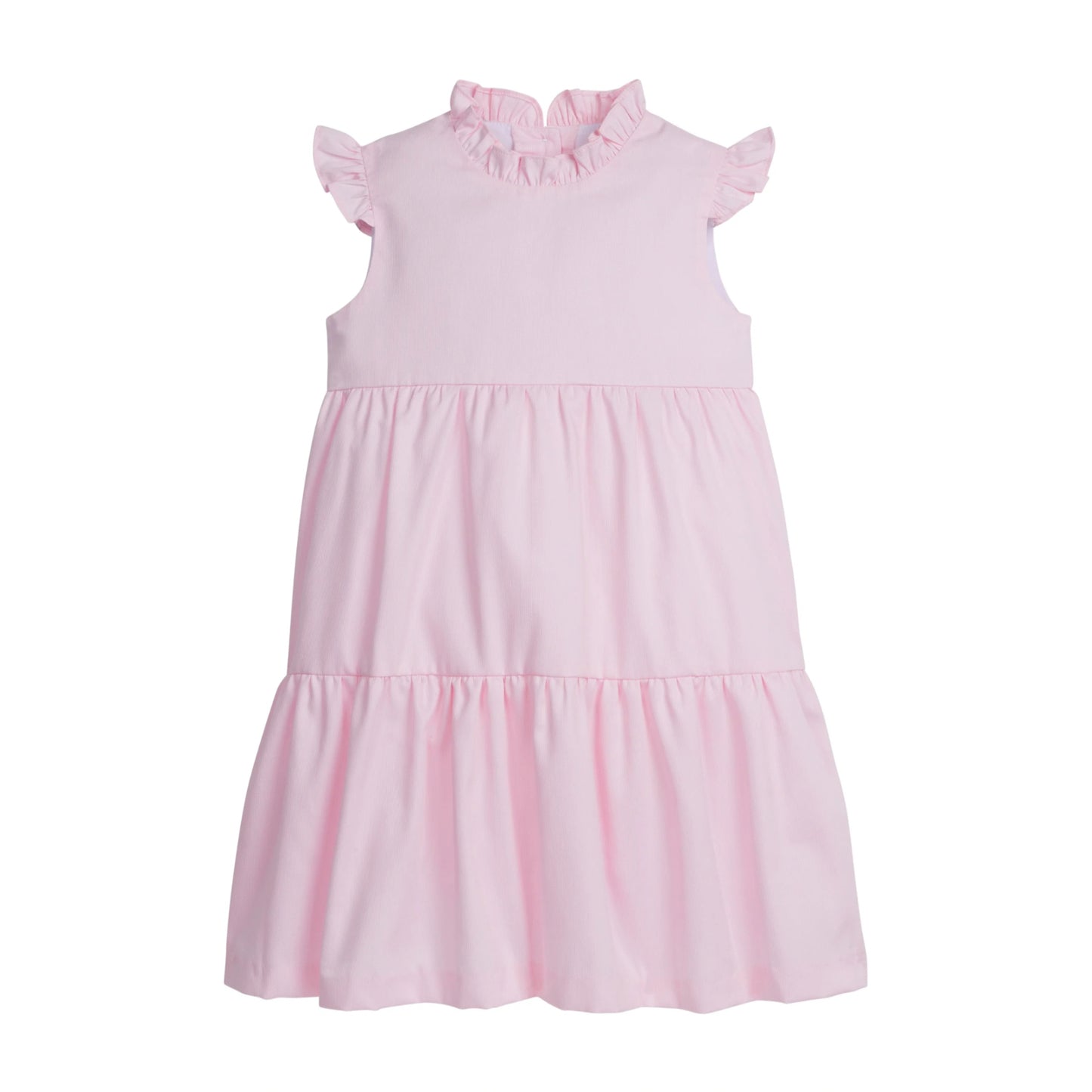 Tiered Charleston Dress, Light Pink Pique