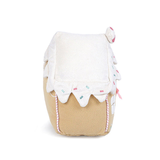 Pink Gingerbread House Plush Toy