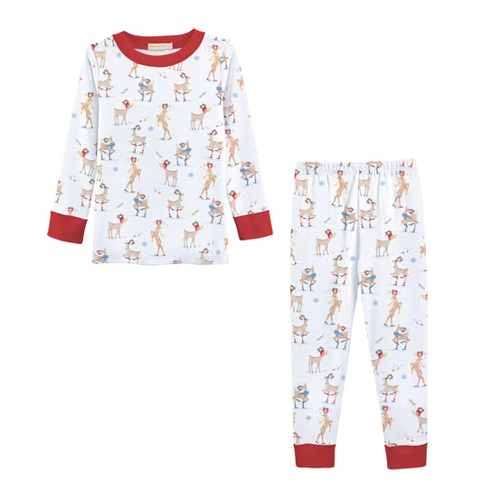 Printed Pajamas, Santa's Friends