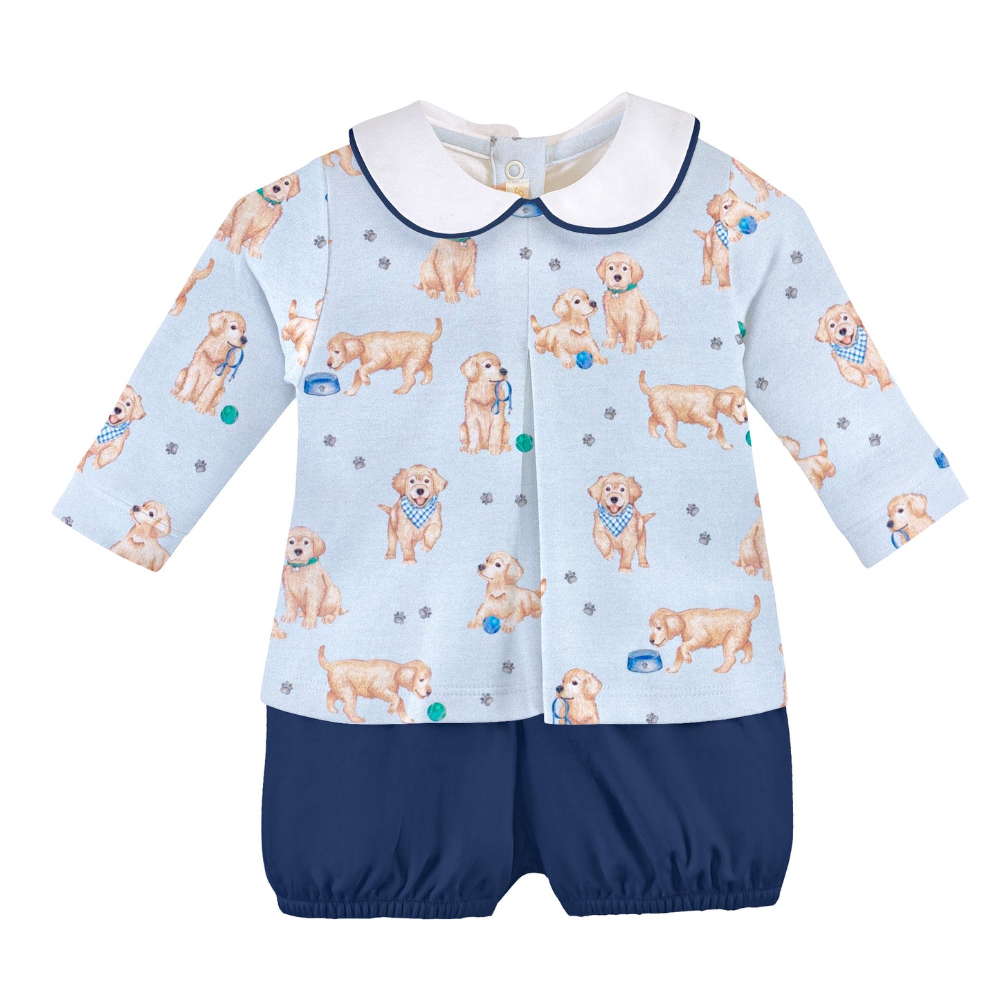 Printed Bloomer Set, Puppy Adventures