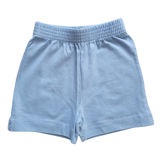 Boy's Cotton Play Shorts, Sky Blue