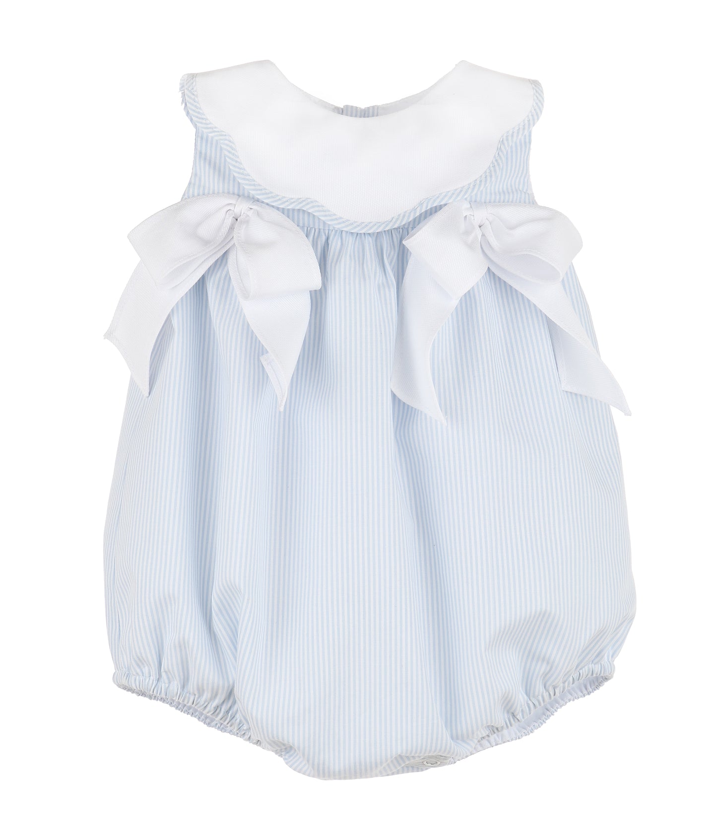 Sugarbaker Baby Girl Bow Bubble, Blue