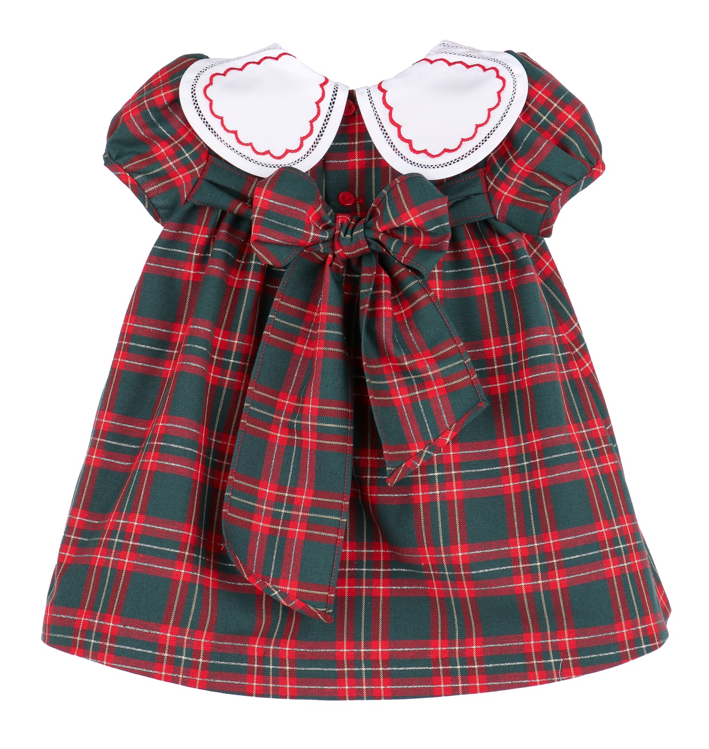Holiday Plaid Petal Float Dress