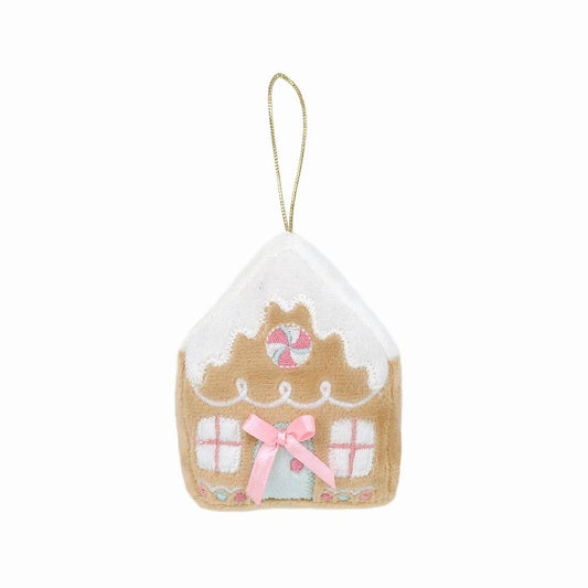 Ornament, Plush Gingerbread House