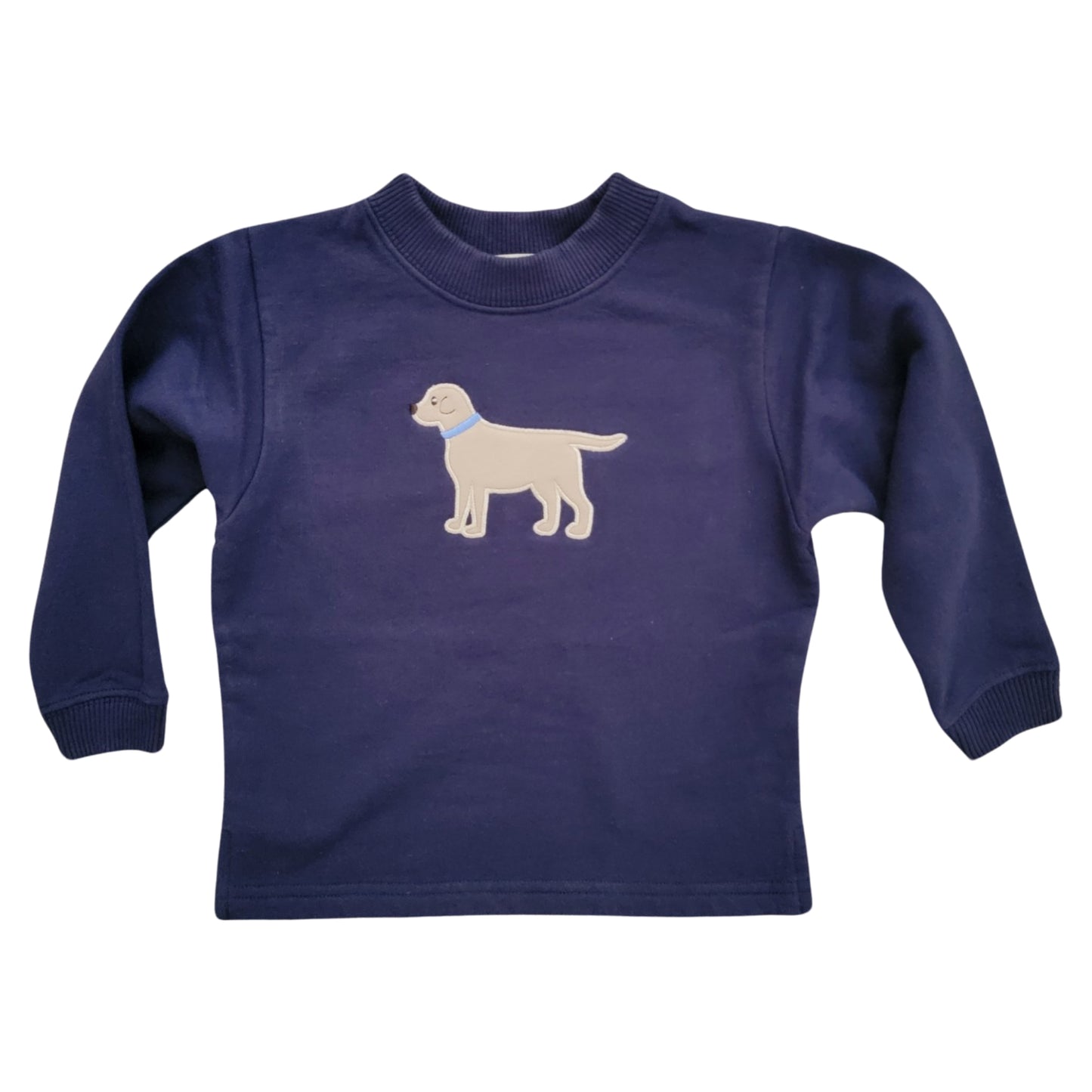 Dark Royal Sweatshirt with Standing Lab Dog