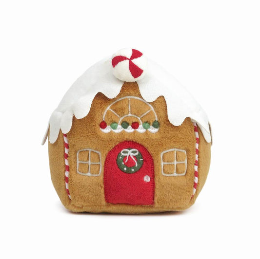 Red Gingerbread House Plush Toy