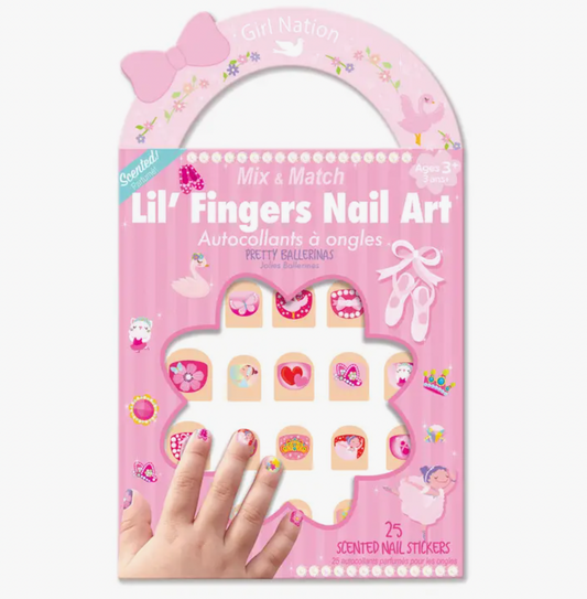 Lil' Fingers Nail Art, Pretty Ballerinas Nail Stickers