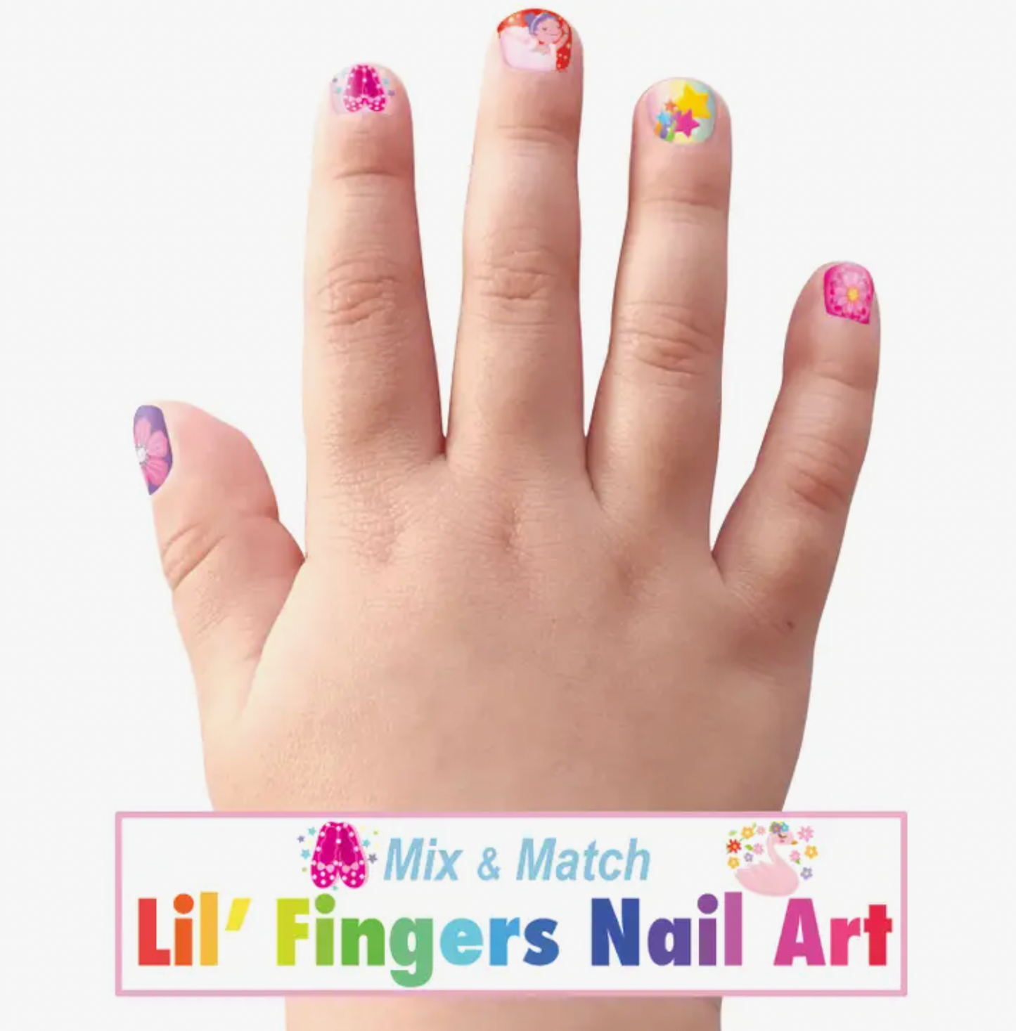 Lil' Fingers Nail Art, Pretty Ballerinas Nail Stickers