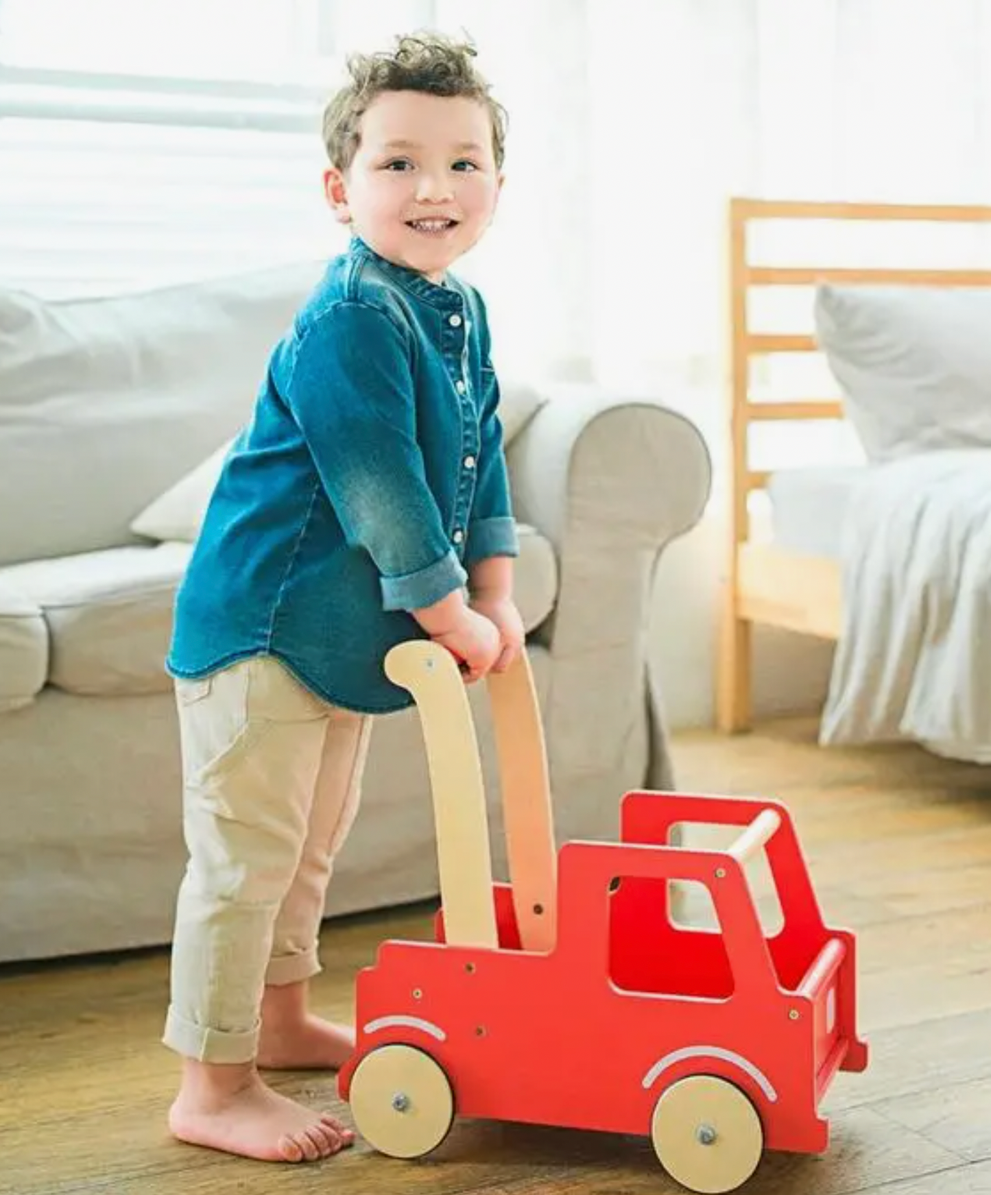 Firetruck Push Car Stroller