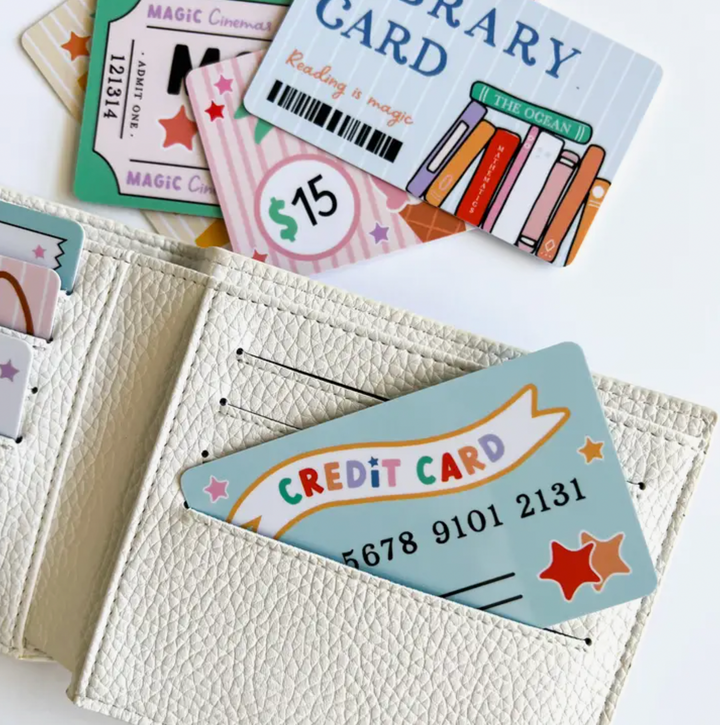 Pretend Play Wallet + Credit Card Set