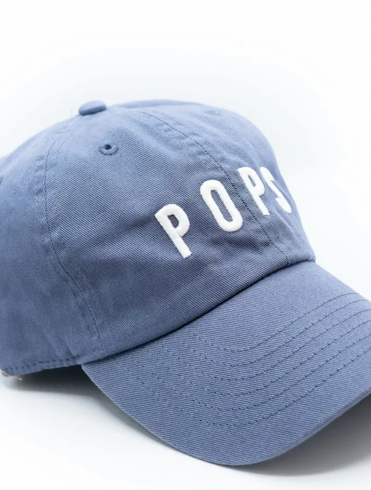 Pops Baseball Cap, Dusty Blue