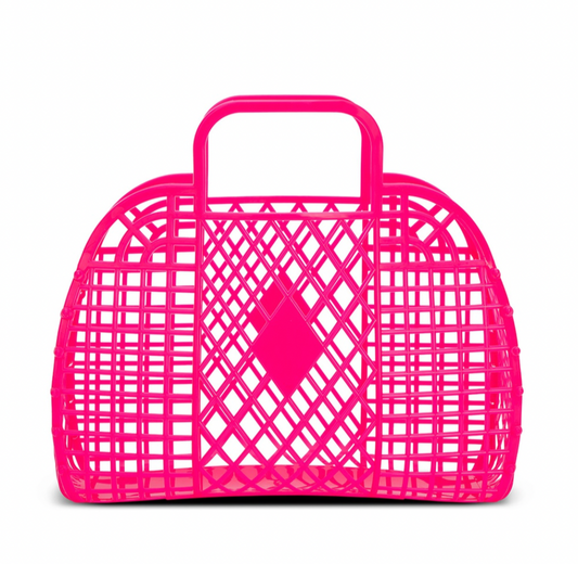 Pink Neon Large Jelly Bag