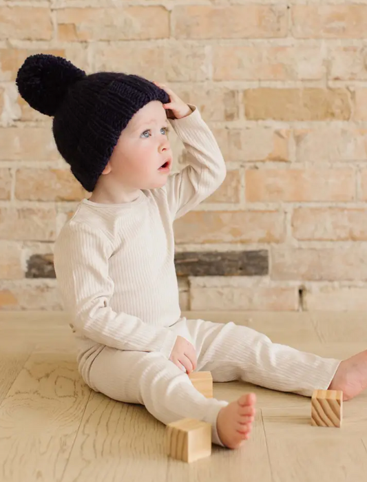 Classic Pom Hat, Navy